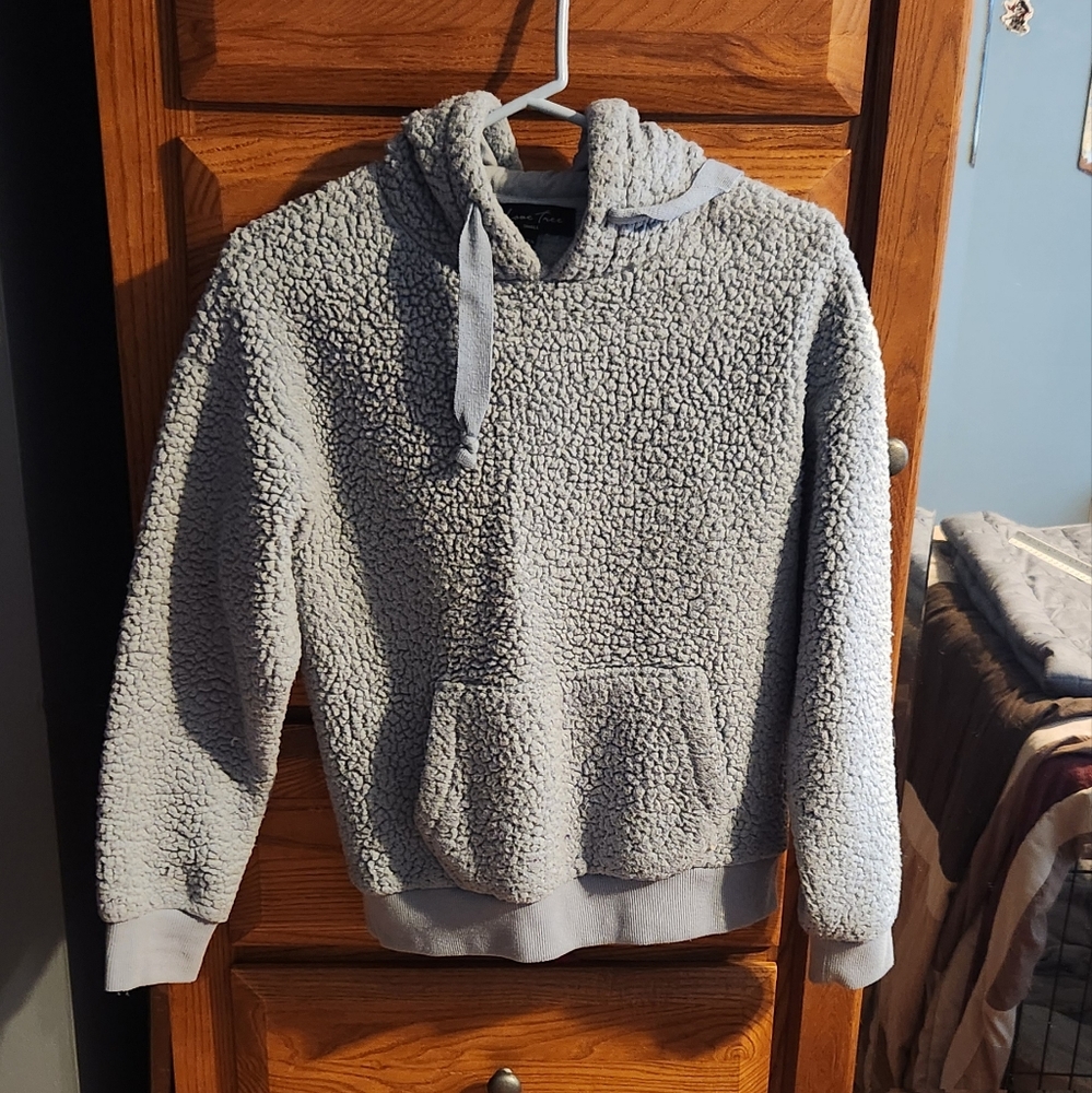 Baby blue sherpa sweatshirt